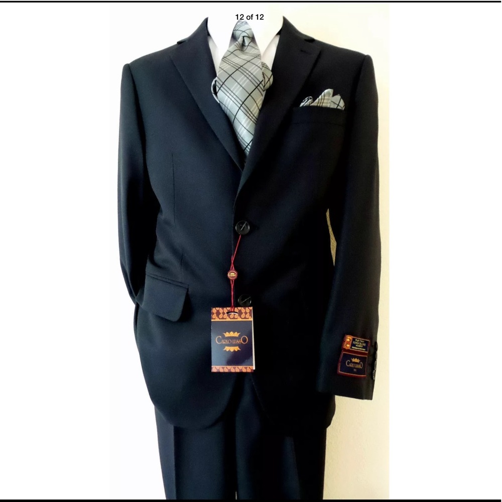 CARLO LUSSO Suit 40R NEW WITH TAGS